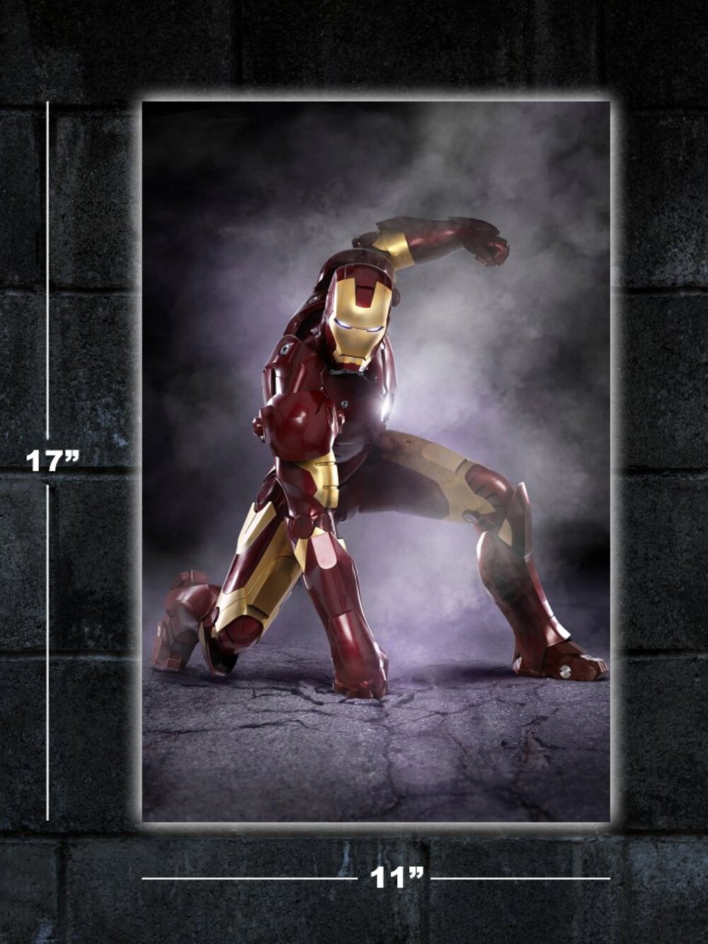 Iron Man poster - 11x17 art print merch marvel movie Robert Downey Jr Tony Stark